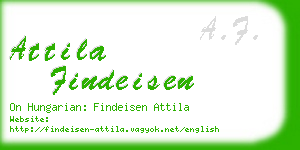 attila findeisen business card